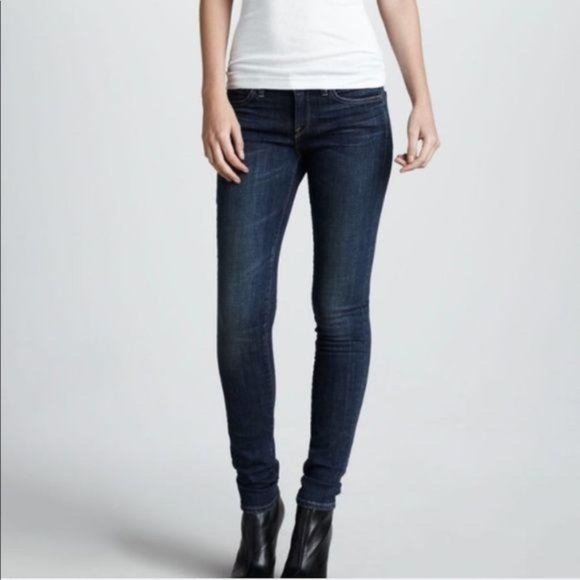 VINCE Mid-Rise Dark Crimson Vintage Cigarette Jean